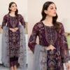 Glamorous Georgette Anarkali Suit with Embroidery & Sequins -Code 211