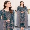 Glamorous Georgette Anarkali Suit with Embroidery & Sequins -Code 211